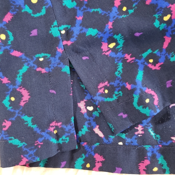 VGUC Vintage Miss Sophisticates by Pendleton Geometric Spring Blue Pink Size M-L - Picture 6 of 10